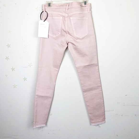 CURRENT Elliot, The Stiletto, primrose pink released hem jeans - Picture 5 of 11